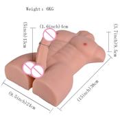 Silicone Half Body Sex Doll with Penis before Body for Women silicone Penis produced by automaticwoman